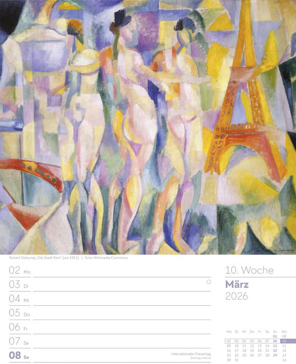 Immagine prodotto Kunstwelt - Impressionismus und Klassische Moderne - Wochenplaner Kalender 2026 (25 x 33 cm, Copertina rigida, Tedesco)