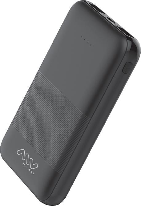 My Way MYWAY POWERBANK 2 USB 5000mAh NOIR (5000 mAh, 10.50 W, 18.50 Wh)