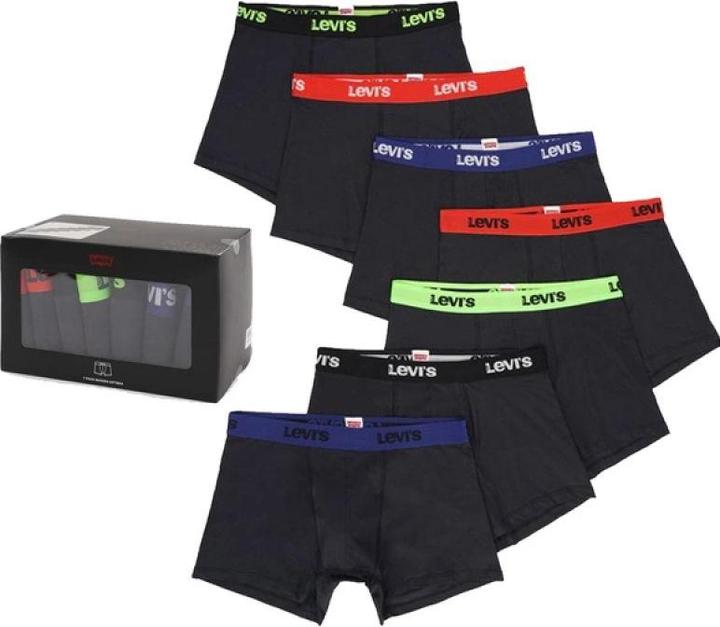 Levis Herren-Boxershorts in Geschenkbox, 7er-Pack (L, 7er Pack)