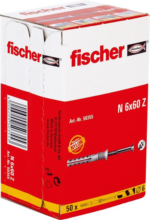 Image du produit Fischer Fisc D?bel SX 8x40 Boîte (80) (50 pcs)