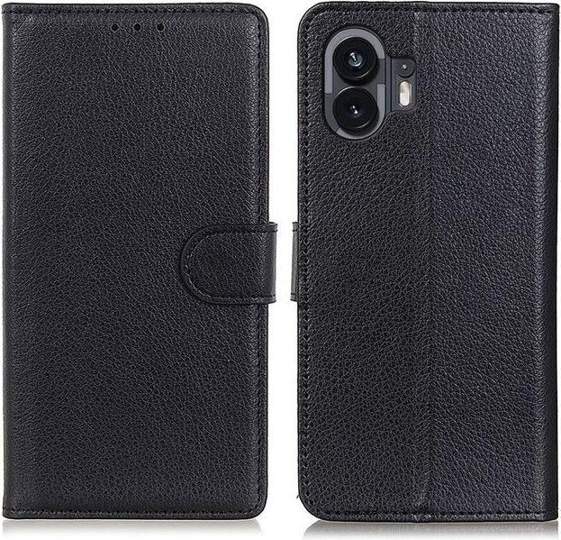 Produktbild MU Classic Litchi Leder Bookcover Series (Nothing Phone (2))