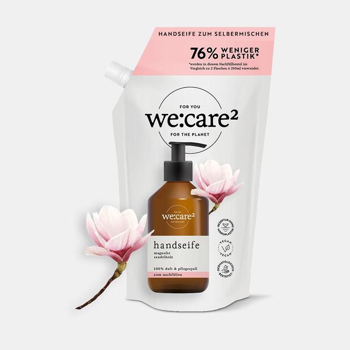 Actual product image we:care2 Refill bag (Liquid soap, refill, 500 ml)