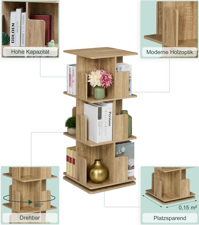 Actual product image Relaxdays Bücherregal (39 x 39 x 95 cm)