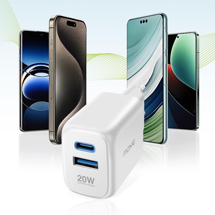Actual product image Moxie Supercharger USB / USB-C Netzteil (20 W)