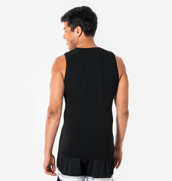 Actual product image Tarmak Basketball Trikot ärmellos - Tank 500 NBA schwarz (XS)