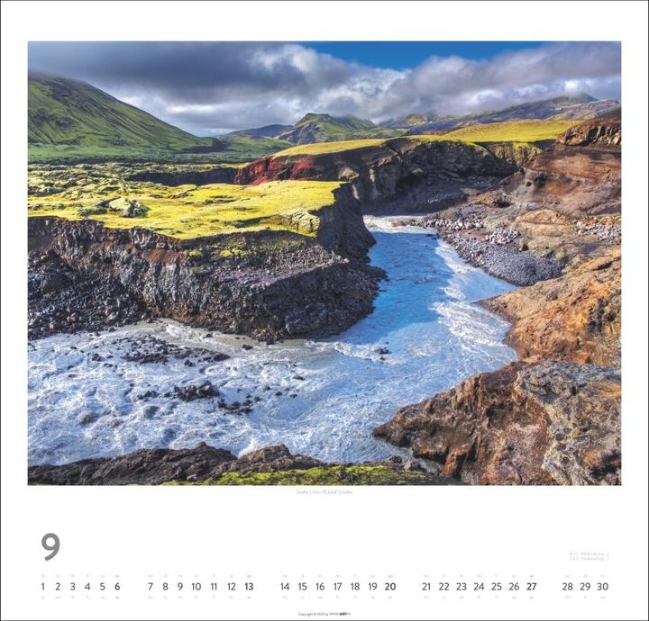 Produktbild Island Kalender 2026 - Insel aus Feuer und Eis (48 x 46 cm, Deutsch)