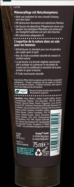 Actual product image Kneipp Shampooing-Douche Sport Mini (75 ml)