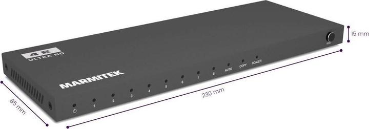 Produktbild Marmitek Split 618 Pro - HDMI-Splitter 4K 120Hz - 1 Eingang / 8 Ausgänge