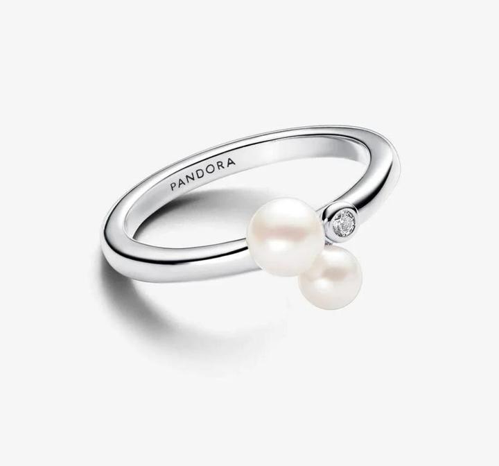 Immagine prodotto Pandora Anello Duo trattato di perle d'acqua dolce coltivate (52, 925 Argento)
