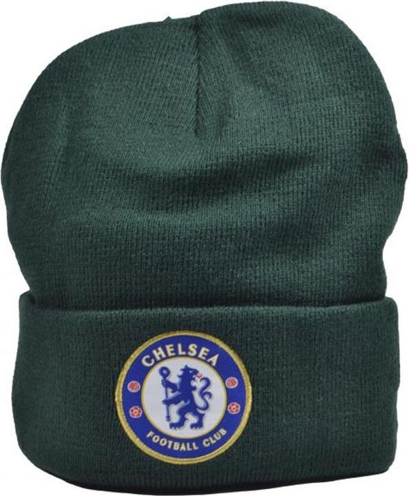 Actual product image Chelsea FC Bronx Crest Knitted Turn Up Hat (One size)