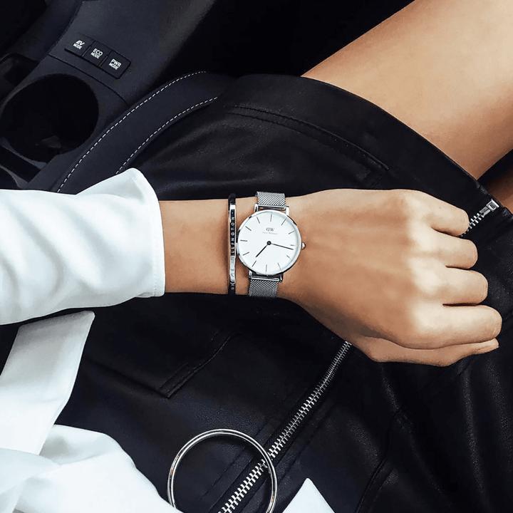Actual product image Daniel Wellington Classic Petite Sterling (Analogue wristwatch, 28 mm)