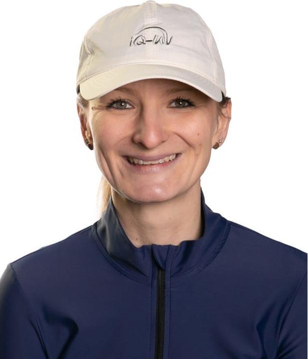 IQ-UV Sonnenschutz Cap mit Logo recycelt, weiss (1 Stk)