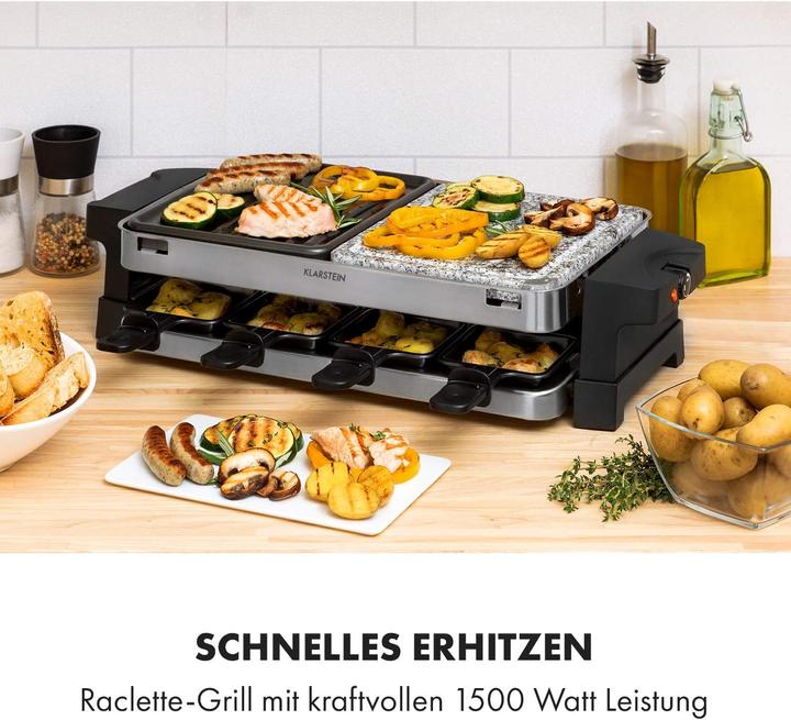 Produktbild Klarstein 2-in-1: Aluminium-Grillplatte & Natursteinplatte