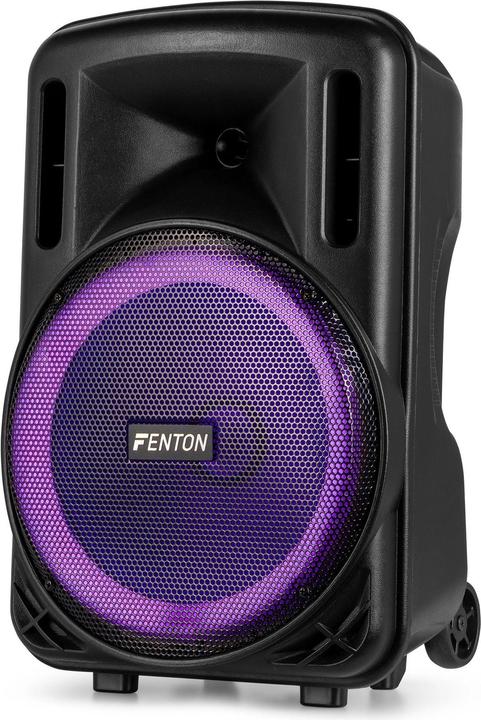 Immagine prodotto Fenton Speaker Bluetooth - FT12LED MK2 karaoke box met LEDâ€™s, accu en microfoon - Voor (Attivo)