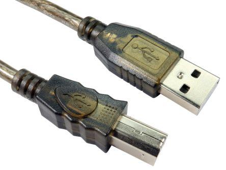 Image du produit Rs Pro Câble USB, USB B vers USB A, 15m, Noir (15 m, USB 2.0)