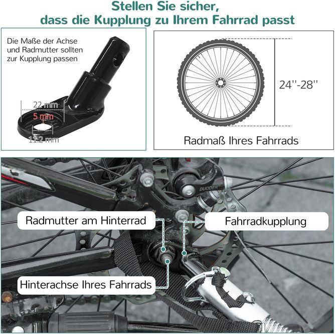 Produktbild Swisshandel24 Lastenanhänger Bollerwagen 130x64x103cm Stahl Schwarz+Gelb