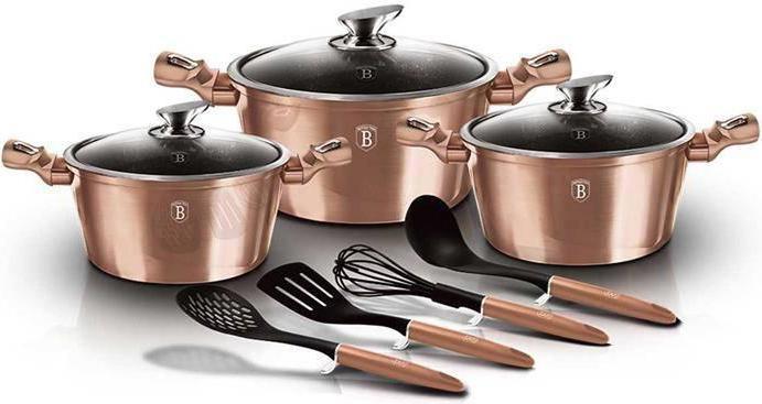 Image du produit BerlingerHaus Granite Pot Set Berlinger House Rose Gold Bh-6151 (Ensemble de casseroles et de poêles de cuisson, Aluminium)