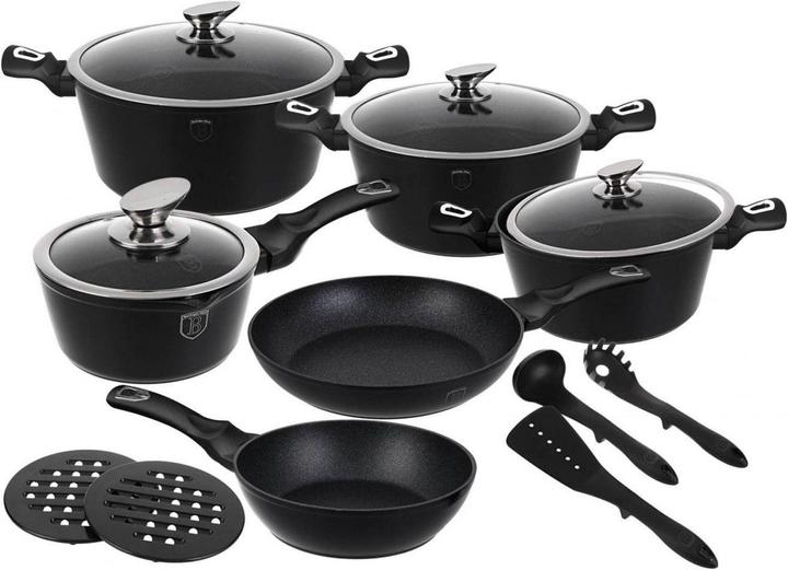 Produktbild BerlingerHaus Granite Pot Set (Pfannenset + Topfset, Aluminiumguss)