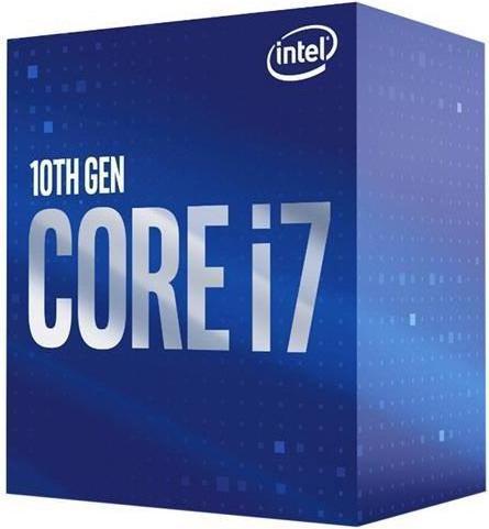 Actual product image Intel CPU||Core i7|i7-10700|Comet Lake|2900 MHz|Cores 8|16MB|Socket LGA1200|65 Watts|GPU UHD 630|BOX| (LGA 1200)
