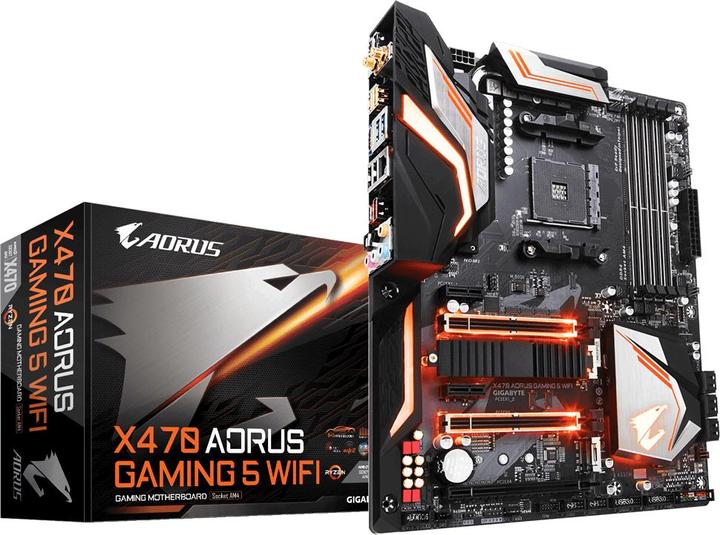 Image du produit Gigabyte X470 Aorus Gaming 5 WiFi (AM4, AMD X470, ATX)
