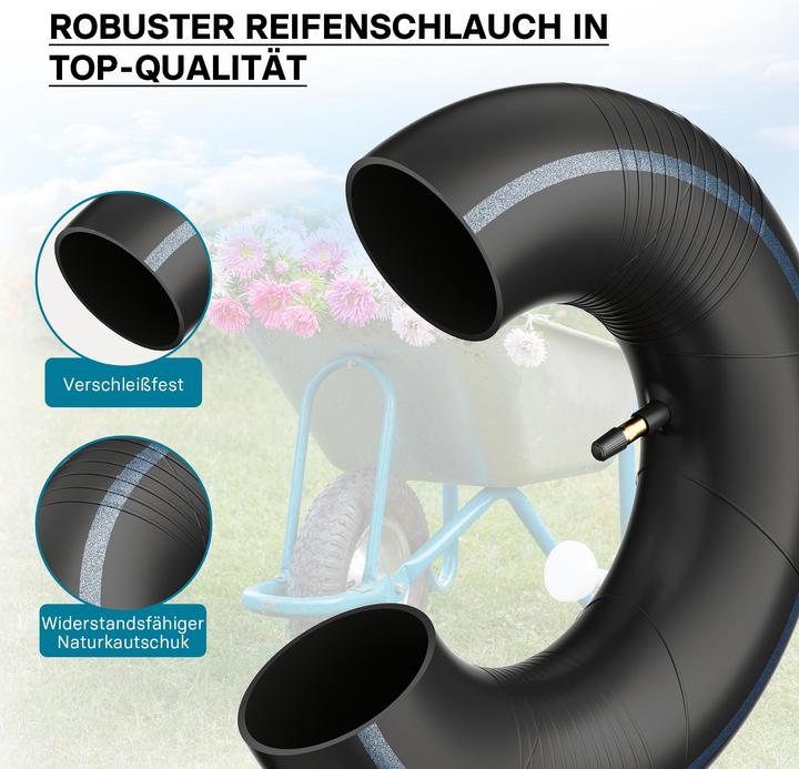 Produktbild Wiltec Schlauch Luftschlauch Rasenmäherreifen TR13 13x5.00-6 Rasentraktor Aufsitzmäher (Rasentraktor, Gartenmaschinen Ersatzteile)
