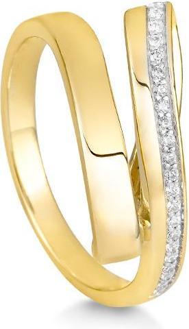 Breuning RING - BRILL. 0,121 Ct. H/si (57, 585/14 K Gold)