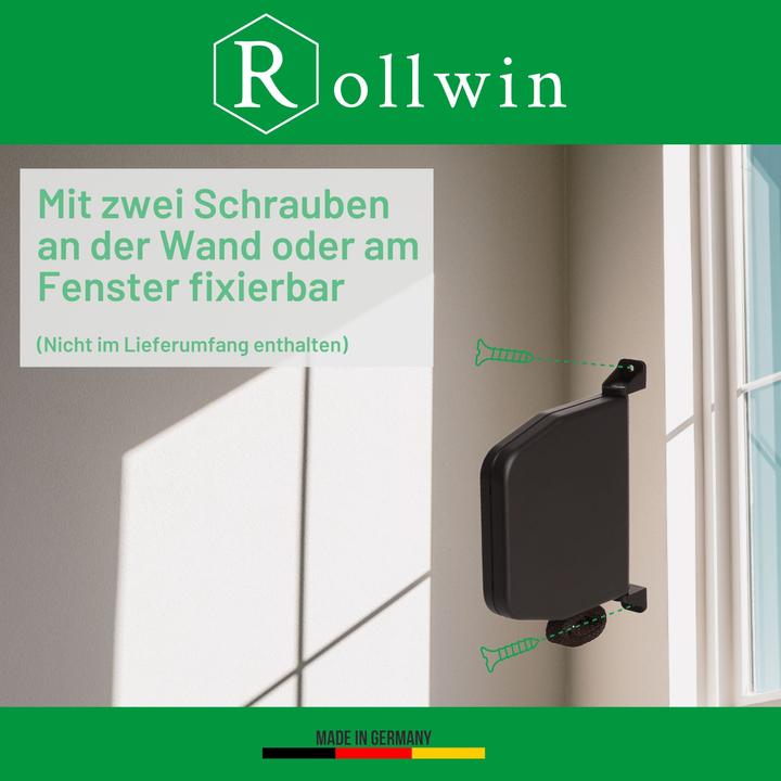 Produktbild Rollwin 3x Rolladen Gurtwickler Aufputz - aus Deutschland - 155mm Lochabstand Braun Mini Rollladen