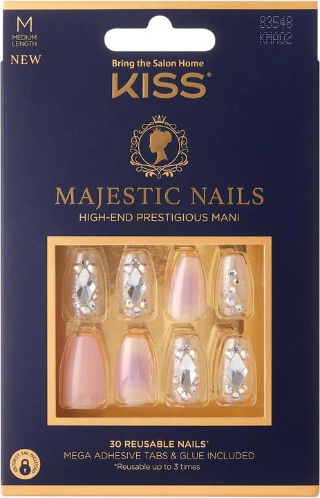 Immagine prodotto Herba Bacio Majestic Nails - In A Crown (Unghie artificiali, Trasparente, Rosa)