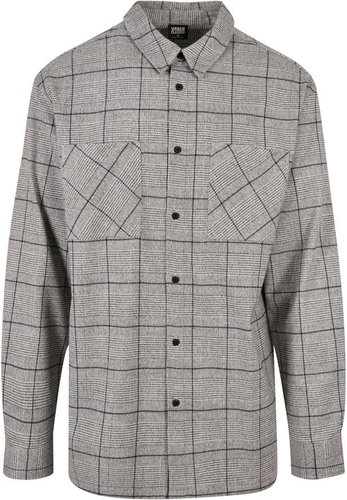Urban Classics Long Oversized Checked Greyish Shirt (M)