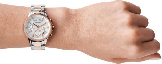Actual product image Armani Exchange Lady Banks (Analogue wristwatch, Chronograph, 36 mm)