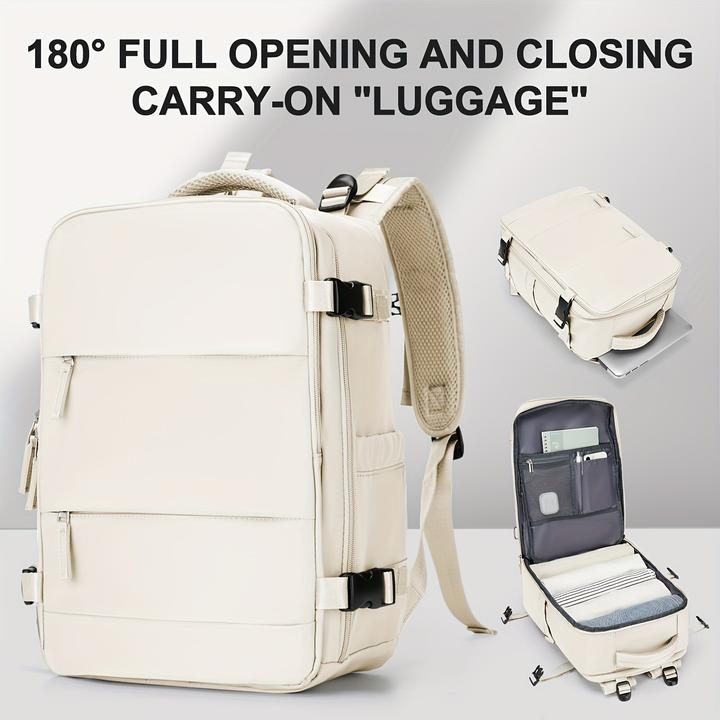 Only-Bags.Store Grossvolumiger Reiserucksack, Unisex-Mode-Tragegepäck mit 180°-Öffnung, geringes Gewicht, mehrere