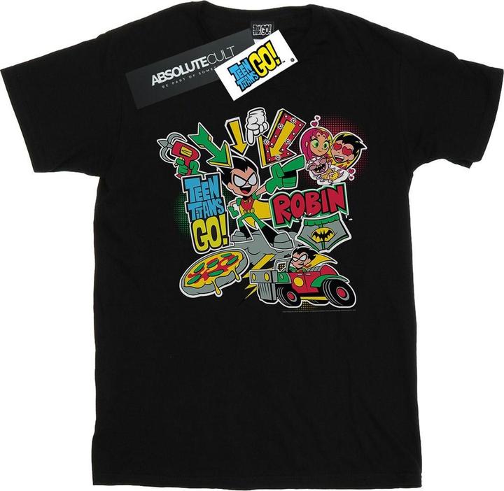 Teen Titans Go Robin Montage TShirt Mädchen