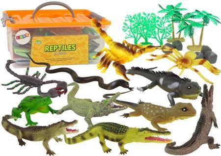 Produktbild Lean Toys Reptilien-Amphibienfiguren-Set Zubehör 22-tlg.