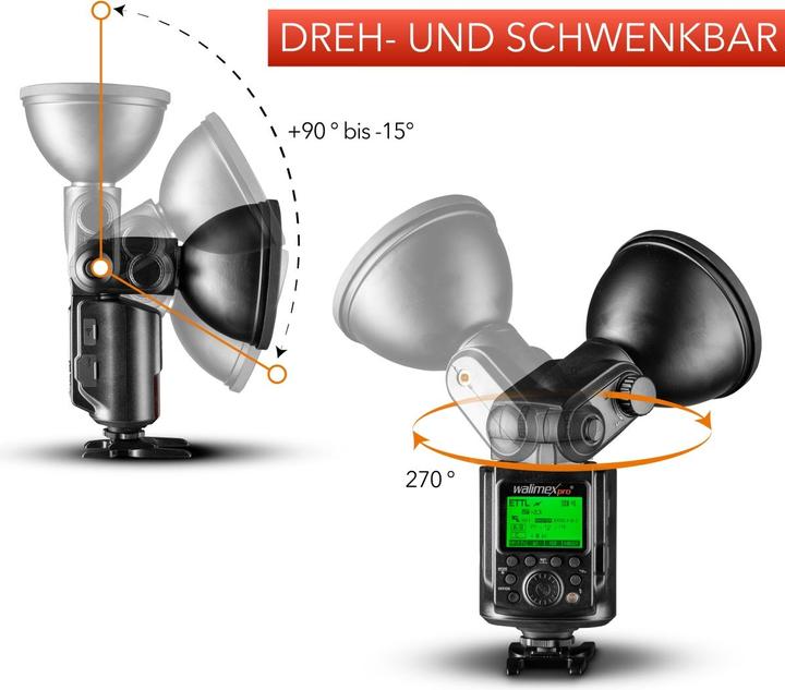 Image du produit Walimex Light Shooter 360 TTL Canon + Power Porta (Flash à monter, Canon)