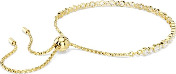Immagine prodotto Swarovski Matrix Tennis Armband Rundschliff Weiss Goldlegierungsschicht (Metallo Swarovski)