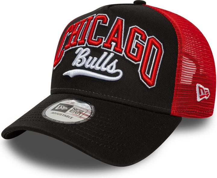 New Era A-Frame Trucker Cap - Script Chicago Bulls (One Size)