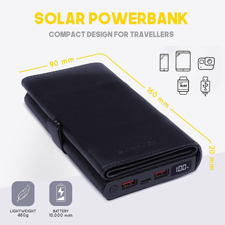 Image du produit Sunslice Electron 8W - 10'000 mAh Solar Powerbank Red (10000 mAh, 18 W, 20 Wh)