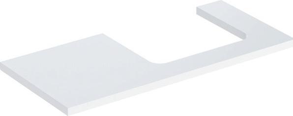 Geberit Piastra per lavabo ONE, taglio a destra, 105x3x47 cm, 505.324.00.