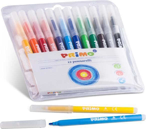 Image du produit Primo Feutres de coloriage Assortiment, 12 pièces (Assortiment, 12 x)