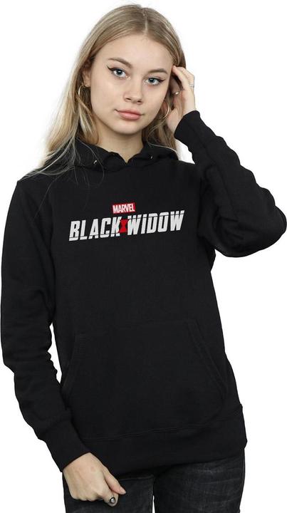 Immagine prodotto Black Widow Movie Logo Felpa con Cappuccio Donna (XL)