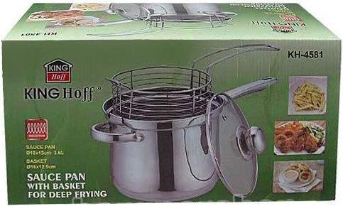 Produktbild Kinghoff Pot For Fatting Or Cooking (18 cm, Kochtopf, Edelstahl)