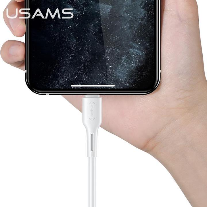 Image du produit Usams U43 Câble de charge rapide USB-C vers lightning 30W, blanc (1.20 m, USB 3.2 Gen 1, 30 W)