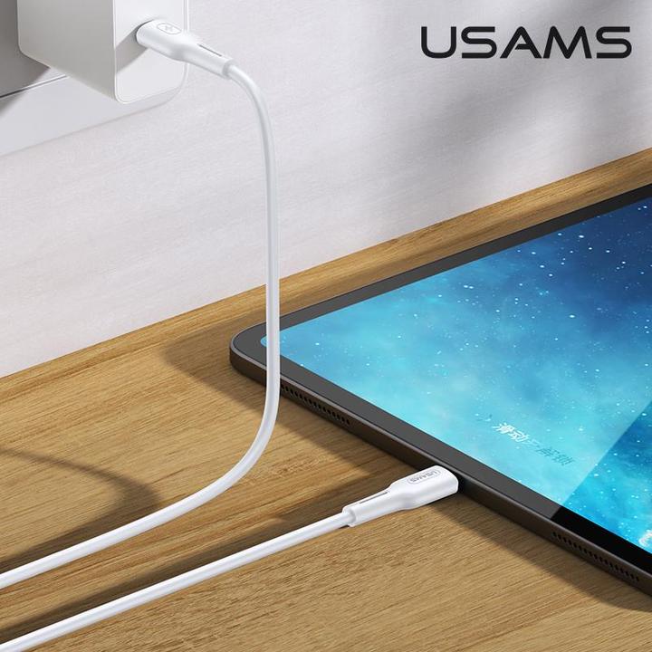 Image du produit Usams U43 Câble de charge rapide USB-C vers lightning 30W, blanc (1.20 m, USB 3.2 Gen 1, 30 W)