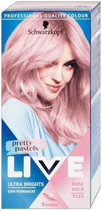 Image du produit Schwarzkopf Live Ultra Brights Pretty Pastels teinture pour cheveux P123 Rose Gold (P123 Or rose)