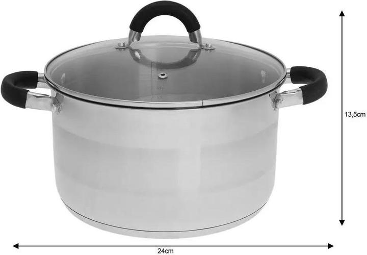 Image du produit Kinghoff PUODAS 24cm KH-4346 6L (Acier inoxydable)