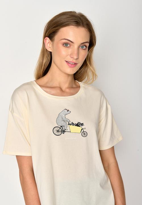 Immagine prodotto Greenbomb Women's Bike Cargo Raccoon Feel T-Shirt (L)