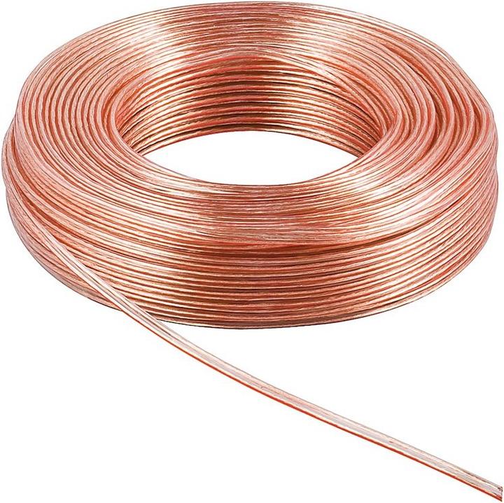 Immagine prodotto Goobay Cavo dell'altoparlante CU trasparente (50 m, 0.50 mm².)