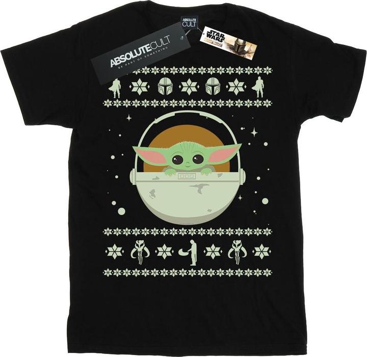 Star Wars The Mandalorian The Child Christmas TShirt (L)