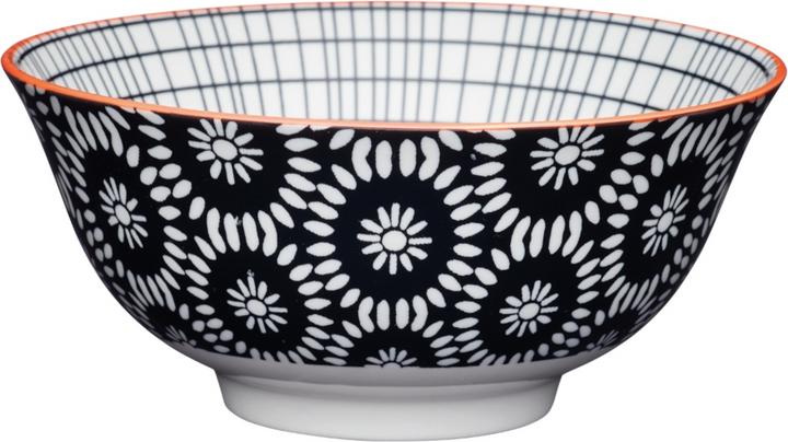 Kitchen Craft KitchenCraft Glazed Stoneware Bowl, Black Tile, 15.5x7.5cm, Labelled (15.50 cm, 1.87 l, 1 x)
