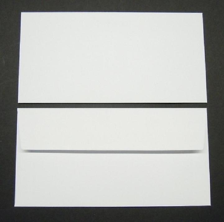 Actual product image Blanke Envelopes Conqueror Smooth Smooth DIN long 120g/sqm HK PU=500 pcs diamond white (110 x 220 mm, 500 x)